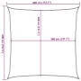 100% polyester oxford sail awning in sand color, 4x4 m by , Umbrellas - Ref: Foro24-4000412, Price: 52,44 €, Discount: %