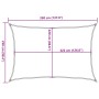 Toldo de vela poliéster oxford 100% gris claro 3,5x2,5 m de , Sombrillas - Ref: Foro24-4000541, Precio: 46,19 €, Descuento: %