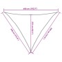 Polyester oxford 100% light gray sail shade 3.5x3.5x4.9 m by , Umbrellas - Ref: Foro24-4000917, Price: 27,03 €, Discount: %