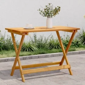 Faltbarer Gartentisch aus massivem Akazienholz 90x52,5x65 cm von , Gartentische - Ref: Foro24-364894, Preis: 77,84 €, Rabatt: %
