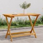 Folding solid acacia wood garden table 90x52.5x65 cm by , Garden tables - Ref: Foro24-364894, Price: 93,75 €, Discount: %