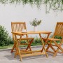 Folding solid acacia wood garden table 90x52.5x65 cm by , Garden tables - Ref: Foro24-364894, Price: 93,75 €, Discount: %