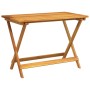 Folding solid acacia wood garden table 90x52.5x65 cm by , Garden tables - Ref: Foro24-364894, Price: 93,75 €, Discount: %