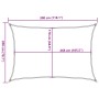 Sonnensegel aus 100% Oxford-Polyester in Sandfarbe, 3x2 m. von , Sonnenschirme - Ref: Foro24-4000560, Preis: 32,80 €, Rabatt: %