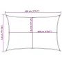 Polyester oxford 100% sand-colored sail canopy 4.5x3.5 m by , Umbrellas - Ref: Foro24-4000574, Price: 54,14 €, Discount: %