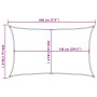 Sonnensegel aus 100% Polyester Oxford in Sandfarbe, 8x5 m. von , Sonnenschirme - Ref: Foro24-4000581, Preis: 119,12 €, Rabatt: %
