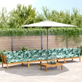 Set of garden pallet sofas and cushions 5 pieces acacia wood by , Outdoor sofas - Ref: Foro24-3209510, Price: 832,20 €, Disco...