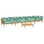 Set of garden pallet sofas and cushions 5 pieces acacia wood by , Outdoor sofas - Ref: Foro24-3209510, Price: 832,20 €, Disco...