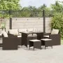 Set aus 6-teiligen Gartensofas und Kissen aus braunem Kunststoff-Rattan. von , Gartensets - Ref: Foro24-3213550, Preis: 509,0...