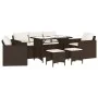 Set aus 6-teiligen Gartensofas und Kissen aus braunem Kunststoff-Rattan. von , Gartensets - Ref: Foro24-3213550, Preis: 509,0...