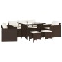 Set sofás de jardín 6 piezas y cojines ratán sintético marrón de , Conjuntos de jardín - Ref: Foro24-3213550, Precio: 469,20 €