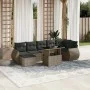 Set de sofás de jardín y cojines 8 piezas ratán sintético gris de , Conjuntos de jardín - Ref: Foro24-3268690, Precio: 532,51...
