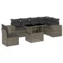 Set de sofás de jardín 7 pzas con cojines ratán sintético gris de , Conjuntos de jardín - Ref: Foro24-3269200, Precio: 486,50...