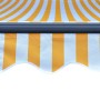 Manual retractable awning with yellow and white LED 300x250 cm by vidaXL, Awnings - Ref: Foro24-3055222, Price: 270,35 €, Dis...