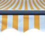 Manual retractable awning with yellow and white LED 300x250 cm by vidaXL, Awnings - Ref: Foro24-3055222, Price: 276,79 €, Dis...