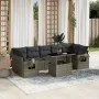 Set de sofás de jardín y cojines 8 piezas ratán sintético gris de , Conjuntos de jardín - Ref: Foro24-3267780, Precio: 534,41...