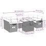 Set of garden sofas and cushions 8 pieces synthetic rattan gray by , Garden sets - Ref: Foro24-3267780, Price: 534,92 €, Disc...