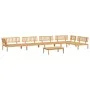 Set of 6-piece solid acacia wood garden pallet sofas by , Outdoor sofas - Ref: Foro24-3209313, Price: 671,25 €, Discount: %
