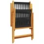 Gartenstühle 2 Stück Massivholz Akazie Schwarz Polypropylen von , Gartenstühle - Ref: Foro24-367654, Preis: 169,74 €, Rabatt: %