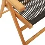 Gartenstühle 2 Stück Massivholz Akazie Schwarz Polypropylen von , Gartenstühle - Ref: Foro24-367654, Preis: 169,74 €, Rabatt: %