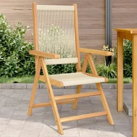 Gartenstühle 2 Stück Massivholz Akazie Polypropylen Beige von , Gartenstühle - Ref: Foro24-367656, Preis: 172,62 €, Rabatt: %