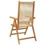 Reclining garden chairs 4 units solid acacia wood beige by , Garden chairs - Ref: Foro24-3214535, Price: 332,07 €, Discount: %