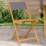 Bistrostühle, 2 Stück Massivholz Akazie und anthrazitfarbener Stoff von , Gartenstühle - Ref: Foro24-367682, Preis: 78,03 €, ...