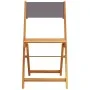 Bistro chairs 2 units solid acacia wood and anthracite fabric by , Garden chairs - Ref: Foro24-367682, Price: 89,37 €, Discou...
