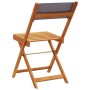 Bistrostühle, 2 Stück Massivholz Akazie und anthrazitfarbener Stoff von , Gartenstühle - Ref: Foro24-367682, Preis: 76,67 €, ...