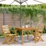 Sillas de jardín 2 uds madera maciza acacia polipropileno beige de , Sillas de jardín - Ref: Foro24-367668, Precio: 183,84 €,...