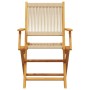 Gartenstühle 2 Stück Massivholz Akazie Polypropylen Beige von , Gartenstühle - Ref: Foro24-367668, Preis: 188,25 €, Rabatt: %