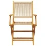 Sillas de jardín 2 uds madera maciza acacia polipropileno beige de , Sillas de jardín - Ref: Foro24-367668, Precio: 183,84 €,...