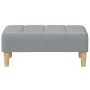 Two-seater sofa bed with light gray fabric ottoman by , Sofas - Ref: Foro24-3258085, Price: 305,48 €, Discount: %