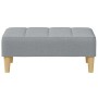 Zweiplätziges Schlafsofa mit Hocker, helles graues Stoffpolster. von , Sofas - Ref: Foro24-3258085, Preis: 303,96 €, Rabatt: %