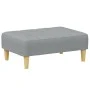 Two-seater sofa bed with light gray fabric ottoman by , Sofas - Ref: Foro24-3258085, Price: 305,48 €, Discount: %