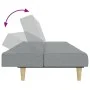 Two-seater sofa bed with light gray fabric ottoman by , Sofas - Ref: Foro24-3258085, Price: 305,48 €, Discount: %