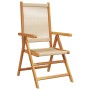 Reclining garden chairs 8 units solid acacia wood beige by , Garden chairs - Ref: Foro24-3214537, Price: 673,73 €, Discount: %