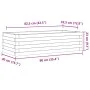 Solid Douglas fir wood planter 90x40x23 cm by , Pots and planters - Ref: Foro24-847226, Price: 70,42 €, Discount: %