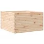 Solid pine wood planter 80x80x45.5 cm by , Pots and planters - Ref: Foro24-847258, Price: 119,64 €, Discount: %