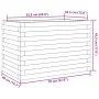 Massive Holzblumenkasten aus weißer Kiefer 70x40x45,5 cm von , Töpfe und Pflanzgefäße - Ref: Foro24-847264, Preis: 91,78 €, R...