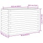 Massive Holzblumenkasten aus weißer Kiefer 70x40x45,5 cm von , Töpfe und Pflanzgefäße - Ref: Foro24-847264, Preis: 103,04 €, ...