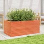 Solid pine wood planter in brown wax 110x60x45.5 cm by , Pots and planters - Ref: Foro24-847285, Price: 153,43 €, Discount: %