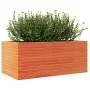 Jardinera madera maciza de pino marrón cera 110x60x45,5 cm de , Maceteros y jardineras - Ref: Foro24-847285, Precio: 136,67 €...