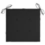 Batavia chairs 2 units solid teak with black cushions by , Garden chairs - Ref: Foro24-3062134, Price: 254,63 €, Discount: %