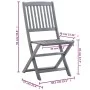 Faltbare Gartenstühle 6 Stück mit massiven Akazienholz-Kissen. von , Gartenstühle - Ref: Foro24-3065437, Preis: 339,02 €, Rab...