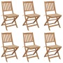 Faltbare Gartenstühle 6 Stück und Kissen Massivholz Akazie von , Gartenstühle - Ref: Foro24-3074997, Preis: 329,71 €, Rabatt: %