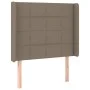Box spring bed with mattress and LED lights, gray taupe fabric, 90x190 cm. by , Beds and slatted bases - Ref: Foro24-3138281,...