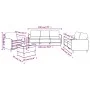 Sofagarnitur mit 4-teiligen Kissen, helles graues Gewebe. von , Sofas - Ref: Foro24-3202062, Preis: 649,71 €, Rabatt: %