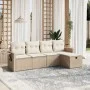 Juego de sofás jardín con cojines 5 pzas ratán sintético beige de , Conjuntos de jardín - Ref: Foro24-3263774, Precio: 351,20...