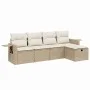 Garden sofa set with 5-piece synthetic rattan beige cushions by , Garden sets - Ref: Foro24-3263774, Price: 348,25 €, Discoun...